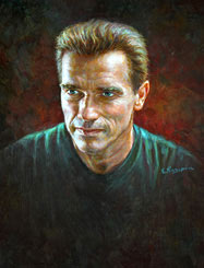 Celebrity Paintings Arnold Schwarzenegger