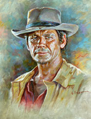 Celebrity Paintings American actor Charles Bronson