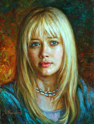 Hilary Duff Painting. Beautiful actress