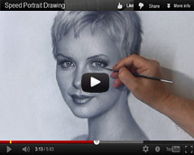 Charlize Theron Drawing video